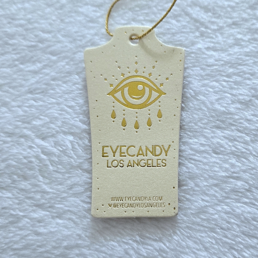 Eye👁 Candy🍬 Gold💛 Flat Cuban🇨🇺 Link Chain⛓️ With Heart♥️ Pendant - NWT - Picture 10 of 16